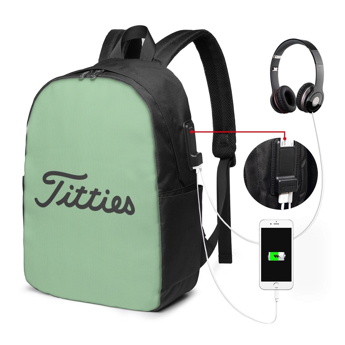 Titties Golfbalrugzak Reisnote - Laptop Bag recensie en prijs
